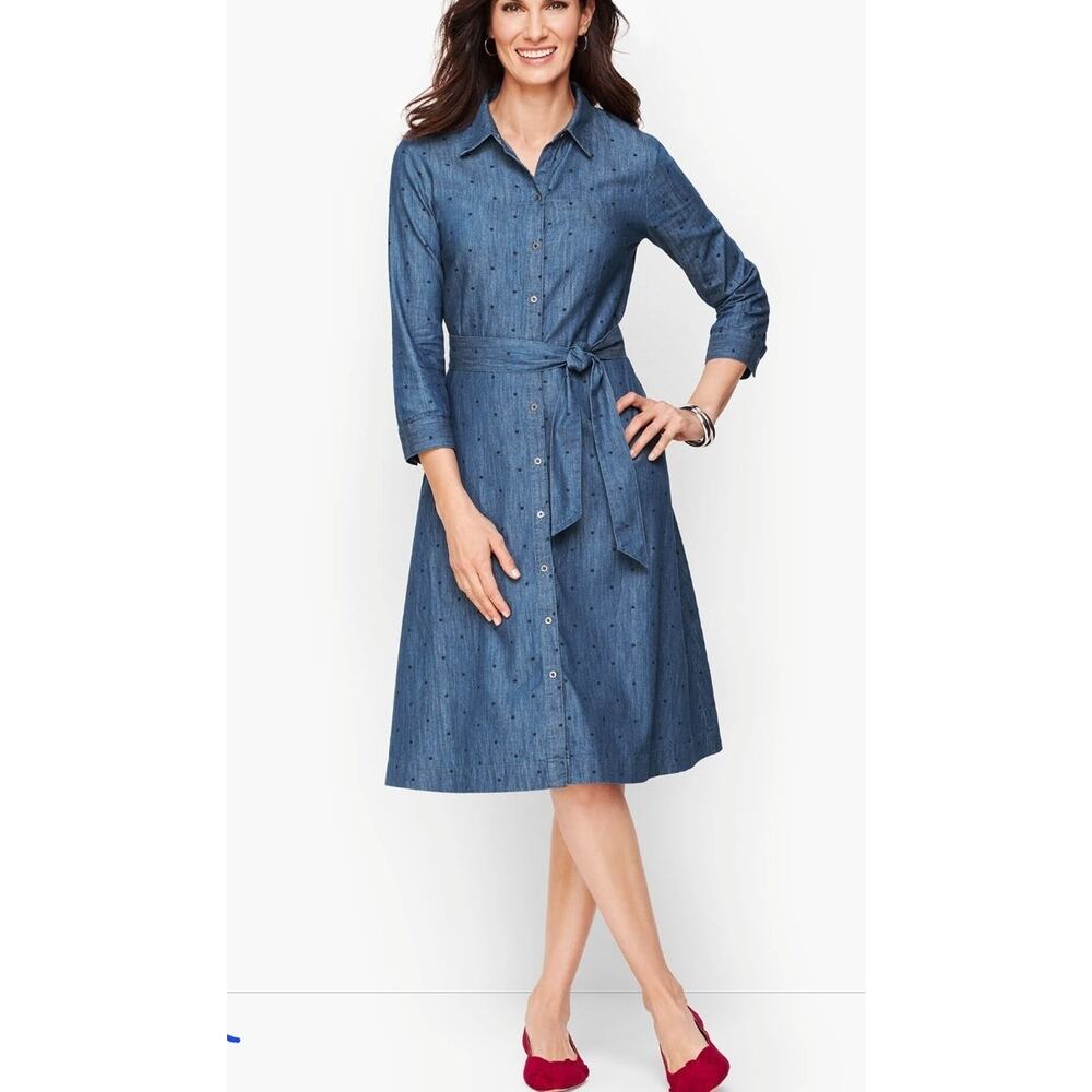 Talbots Blue Midi Dress